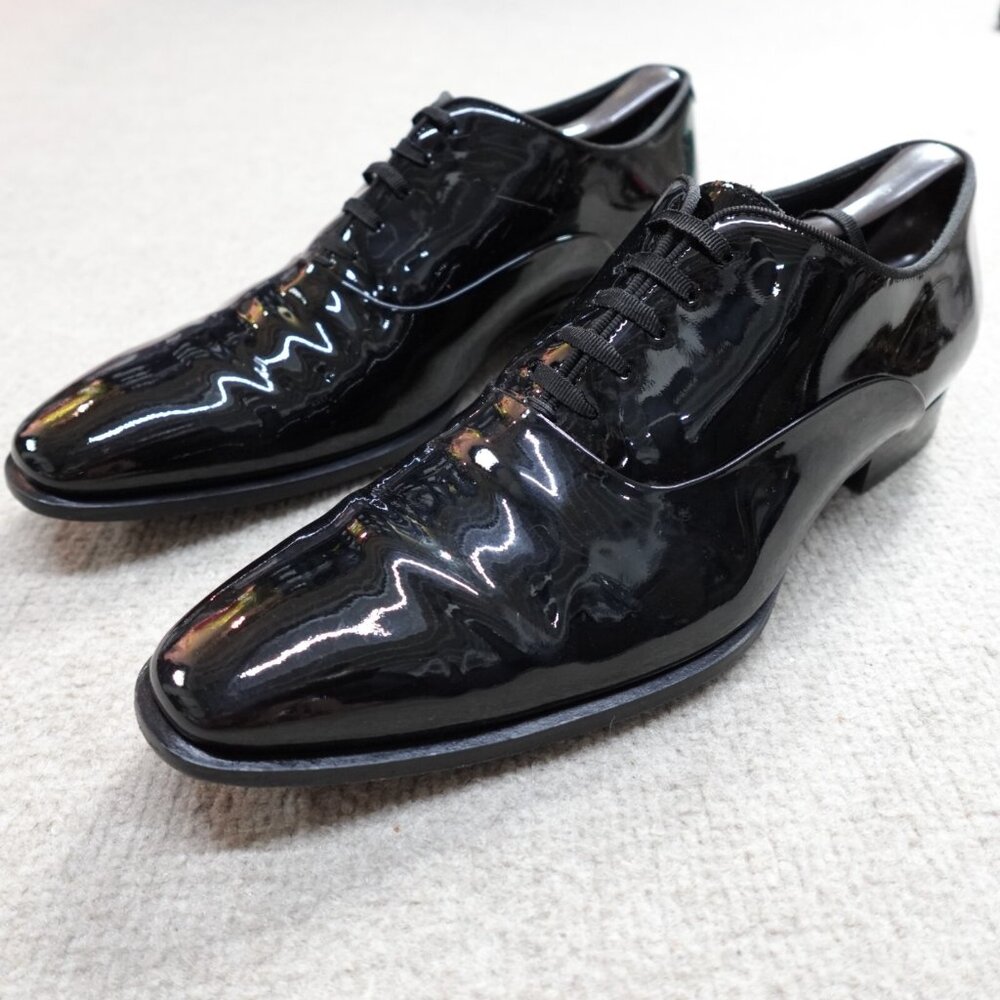 Suitsupply Black Patent Leather Dress Oxfords